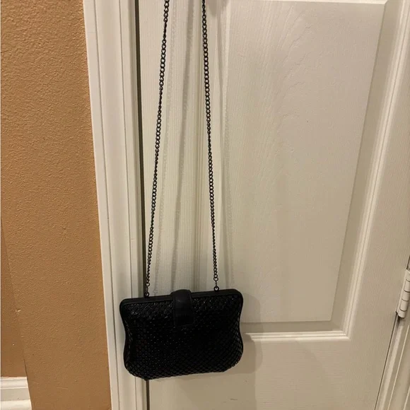 Jessica McClintock Black Chain Strap Women Bag - Picture 2 of 6